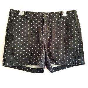 Merona Black & White Print Chino Shorts